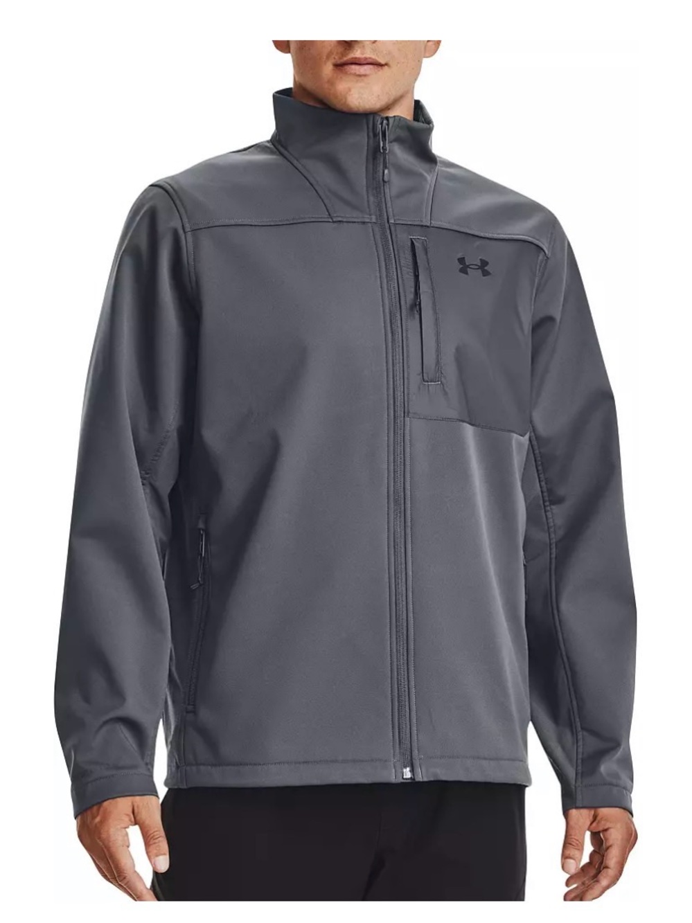 NWT Under Armour Men’s Full-Zip Cold Gear Shield 2.0 Jacket Gray Men’s Large